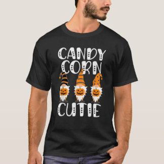 CANDY CORN CUTIE Halloween Gnomes T-Shirt