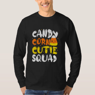 Candy Corn Cutie Squad  Halloween Day With Candy C T-Shirt
