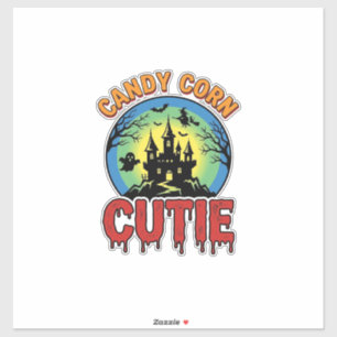 Candy Corn Cutie Vintage Halloween Castle Design_1