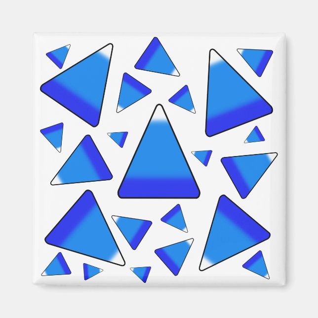 Candy Corn Dark Blues Magnet (Front)