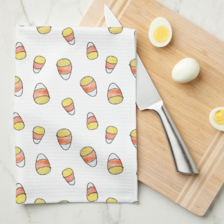 Candy Corn Fall autumn kitchen towel
