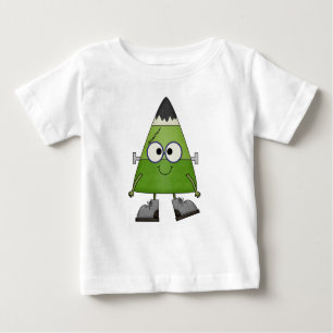 Candy Corn Frankenstein Halloween Baby T-Shirt