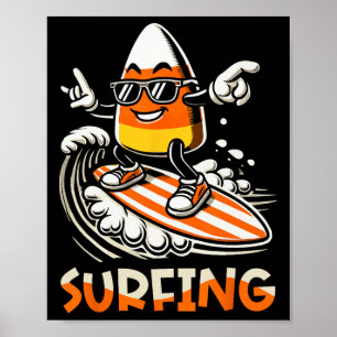 Candy Corn Funny Halloween Design  Poster
