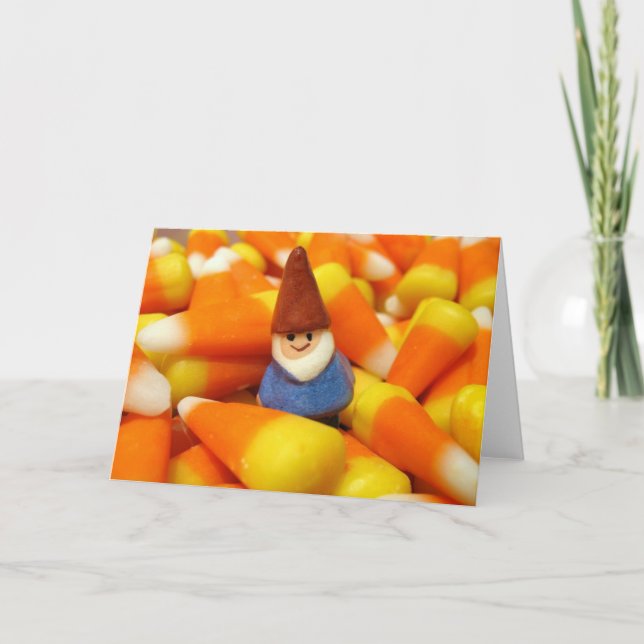 Candy Corn Gnome Card (Front)