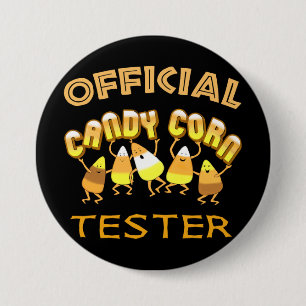 Candy Corn Halloween Button
