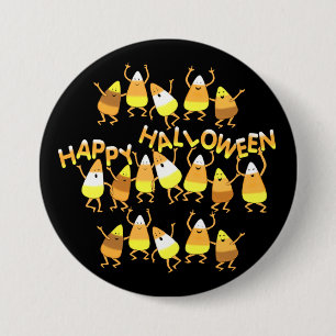 Candy Corn Halloween Button
