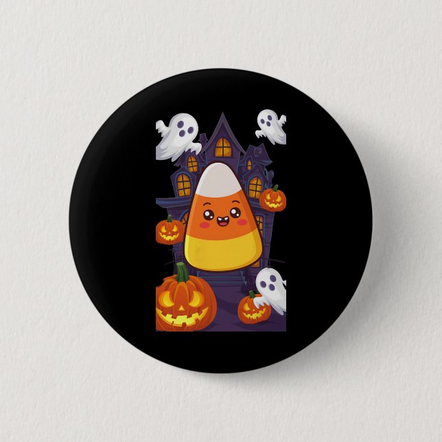 Candy Corn Halloween Costume  6 Cm Round Badge (Front)