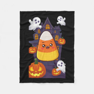 Candy Corn Halloween Costume  Fleece Blanket