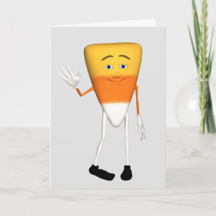 Candy Corn Halloween Greeting Card