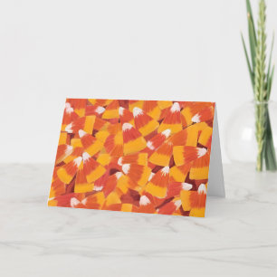 Candy Corn Halloween Holiday Card