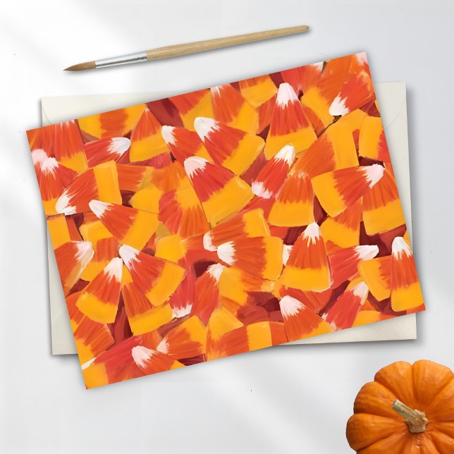 Candy Corn Halloween Holiday Postcard (Creator Uploaded)