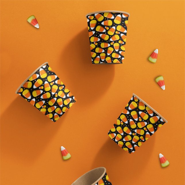 Candy Corn Halloween  Paper Cups (Creator Uploaded)