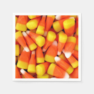 Candy Corn Halloween Paper Party Napkin