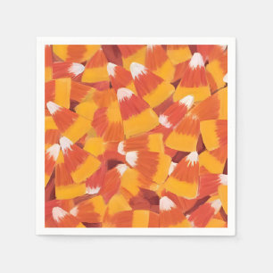 Candy Corn Halloween Party Napkin