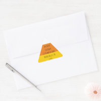 Candy Corn Halloween Return Address