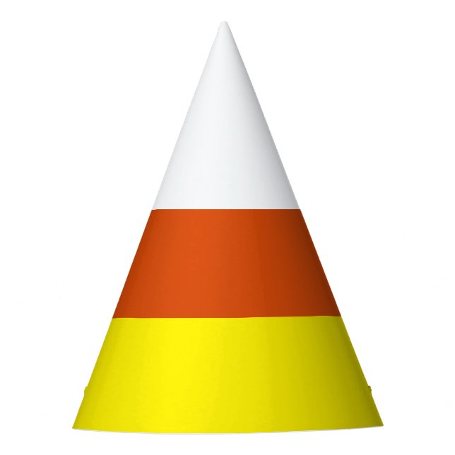 Candy Corn Halloween Thanksgiving Fun Novelty Party Hat (Front)