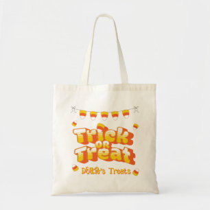 Candy Corn Halloween Trick or Treat Tote Bag