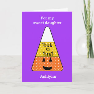 Candy Corn Halloween Word Search Card