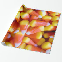 "candy corn" Halloween WRAPPING PAPER