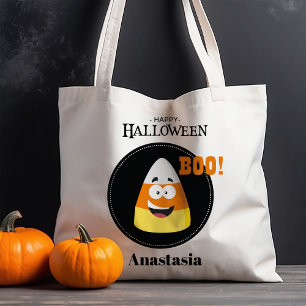 Candy Corn Happy Halloween Personalised Tote Bag
