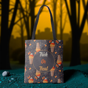 Candy corn ice cream cones  tote bag