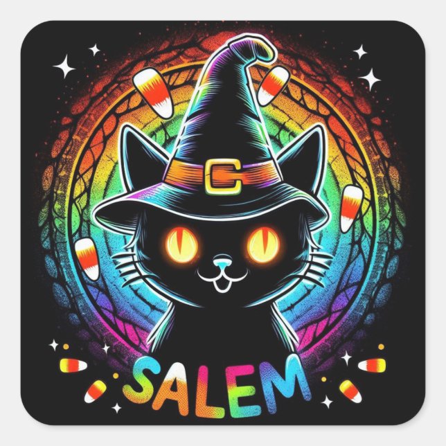 Candy corn Kitty sticker (Front)