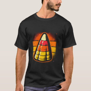 Candy Corn Lover Retro Sweet Candy Halloween Costu T-Shirt
