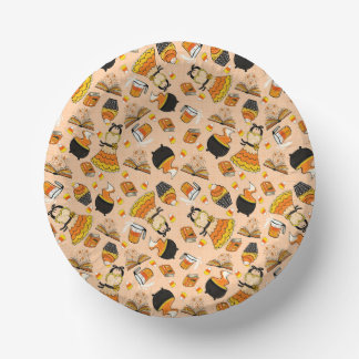 Candy Corn Magic Paper Bowl Plate
