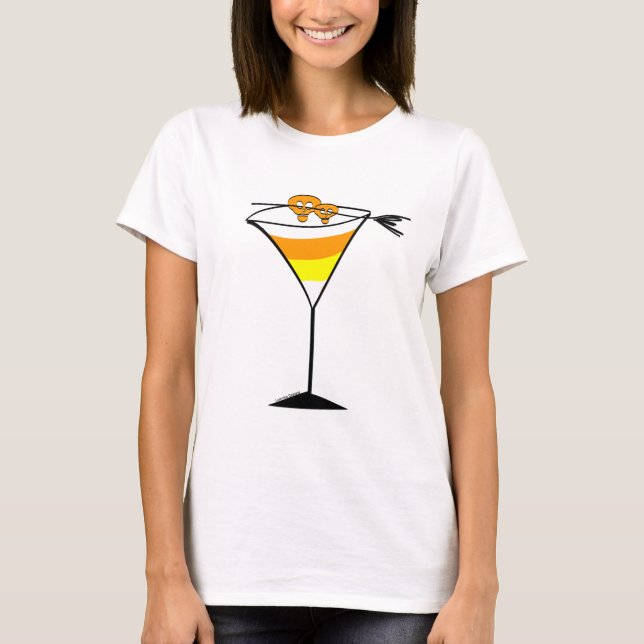 Candy Corn Martini Tee shirt (Front)