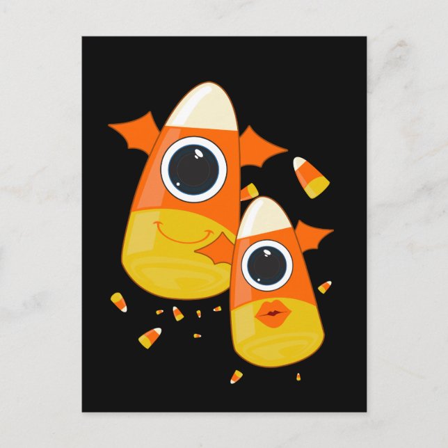 Candy Corn Monsters Postcard (Front)