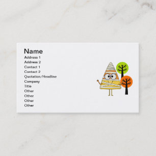 Candy Corn Mummy Halloween Business Card