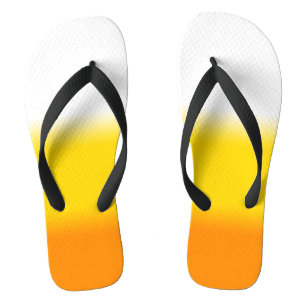 Candy Corn Ombre Halloween Jandals