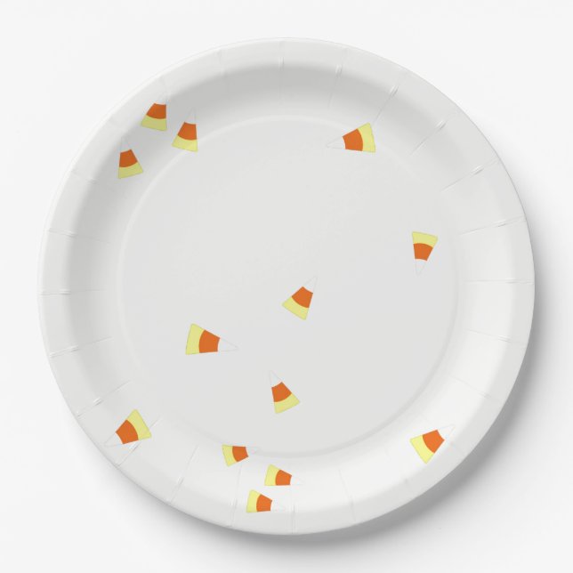 Candy Corn Paper Plate (Front)