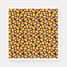 Candy Corn Pattern Black Halloween