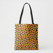 Candy Corn Pattern Black Halloween
