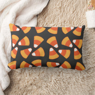Candy Corn Pattern Lumbar Cushion