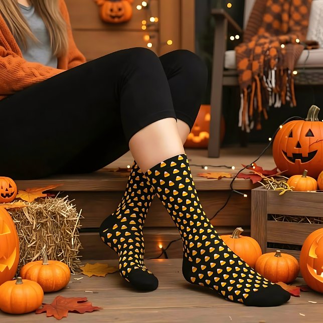 Candy Corn Pattern Socks (Creator Uploaded)