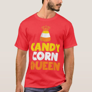 Candy Corn Queen Funny Candy Halloween Costume  T-Shirt