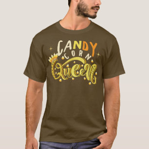 Candy Corn Queen Halloween Costume T-Shirt
