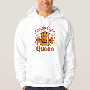 Candy Corn Queen Halloween Crown Bats_1 Hoodie
