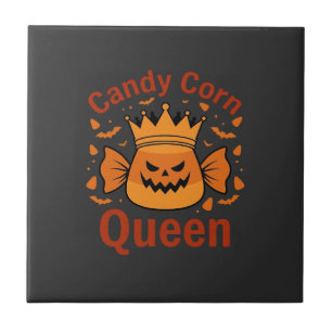 Candy Corn Queen Halloween Crown Bats_1 Tile