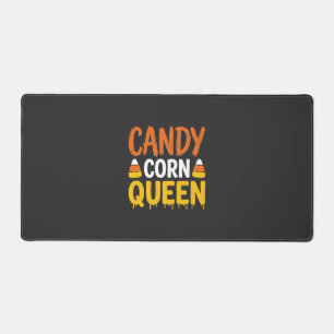 Candy Corn Queen Halloween Graphic_1 Desk Mat