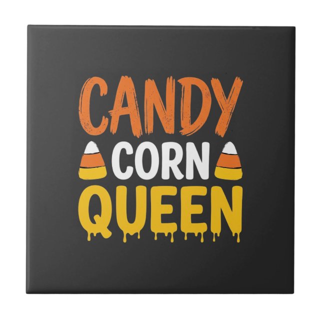Candy Corn Queen Halloween Graphic_1 Tile (Front)