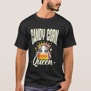 Candy Corn Queen Happy Halloween Eve T-Shirt