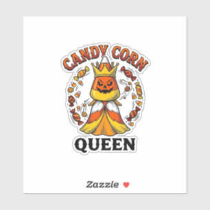 Candy Corn Queen Vintage Halloween Candy Shirt Art