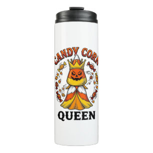Candy Corn Queen Vintage Halloween Candy Shirt Art Thermal Tumbler