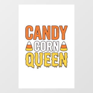 Candy Corn Queen Vintage Halloween T-Shirt Design_