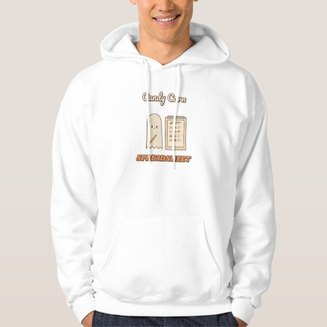 Candy Corn Spreadsheet Hoodie (Front)