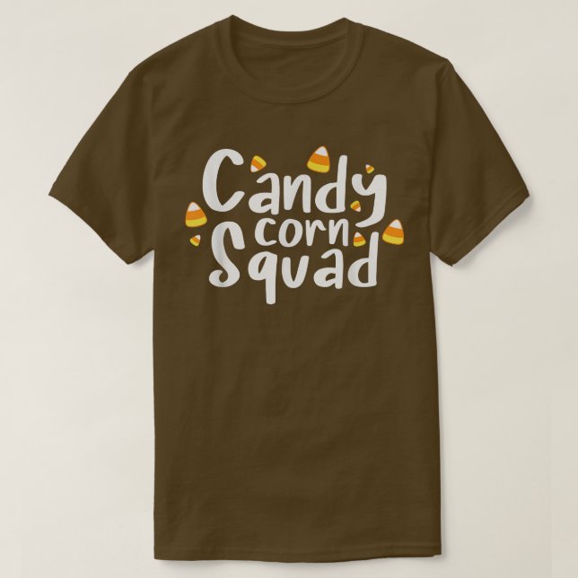 Candy Corn Squad Funny Halloween  T-Shirt (Design Front)