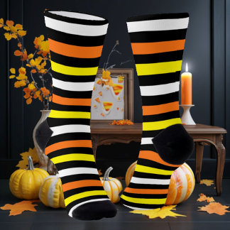Candy Corn Stripes Socks